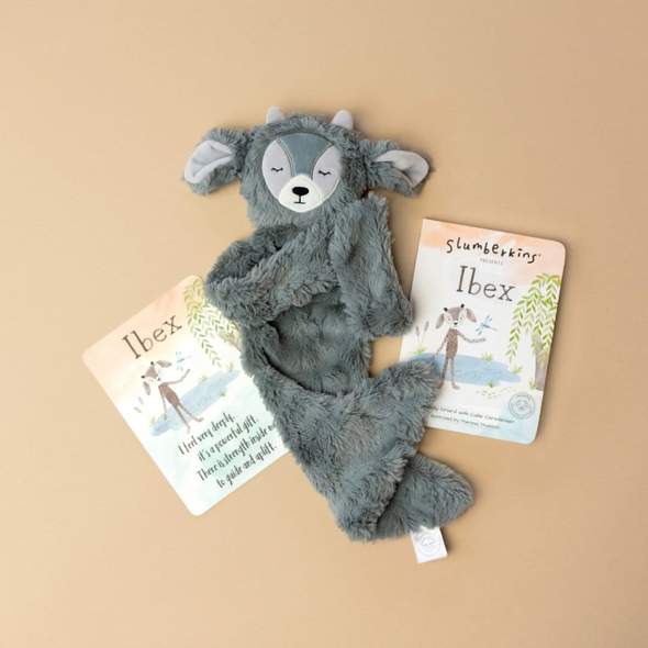 Slumberkins | Slate Ibex Snuggler - Emotional Courage Toys Slumberkins   