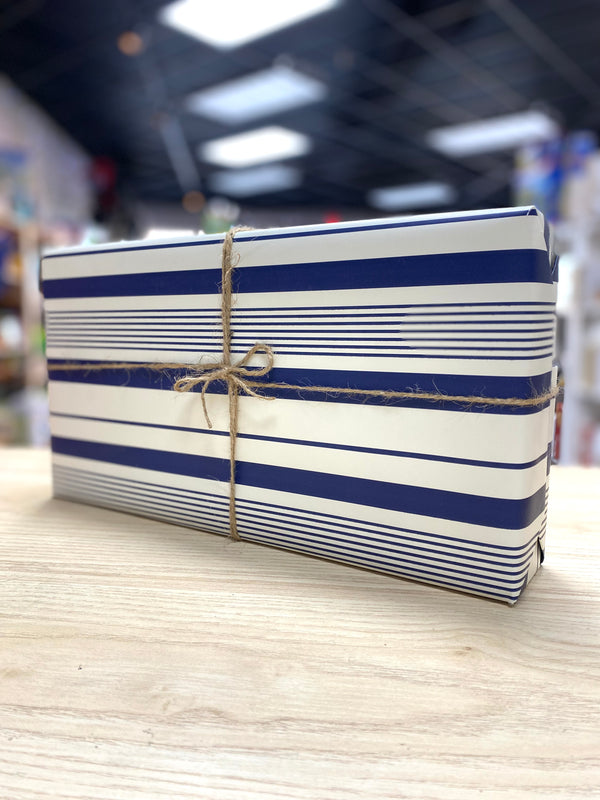 Select your Gift Wrapping (all items will be wrapped together unless multiple paper selected) BabyGear Gift Wizard Blue Indigo Stripes  