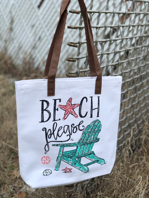 Simply Southern | Tote Bag ~ Beach Please  Simply Southern   