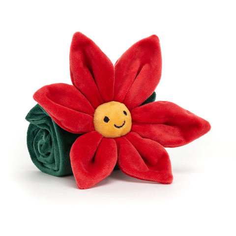 Jellycat Amuseable Baby ~ Fleury Poinsetta Soother Toys jellycat   