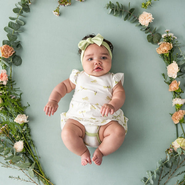 Kyte Baby - Twirl Bodysuit Dress in Dragonfly Clothing Kyte Baby Clothing   