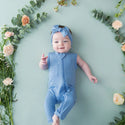 Kyte Baby - Zipper Sleeveless  Romper In Periwinkle Clothing Kyte Baby Clothing   