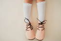 Little Stocking Co  | Knee High Lace Top Knit Socks 6 Pack ~ Basics & Neutrals Clothing Little Stocking Co   