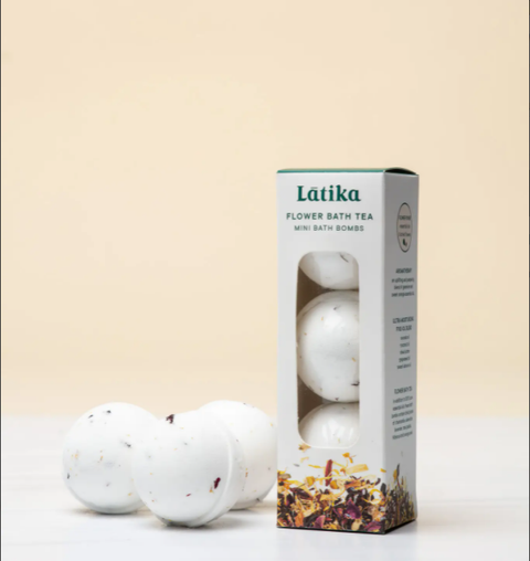 Latika Body Essentials - Mini Bath Bombs - Flower Tea SkinCare Latika Body Essentials   