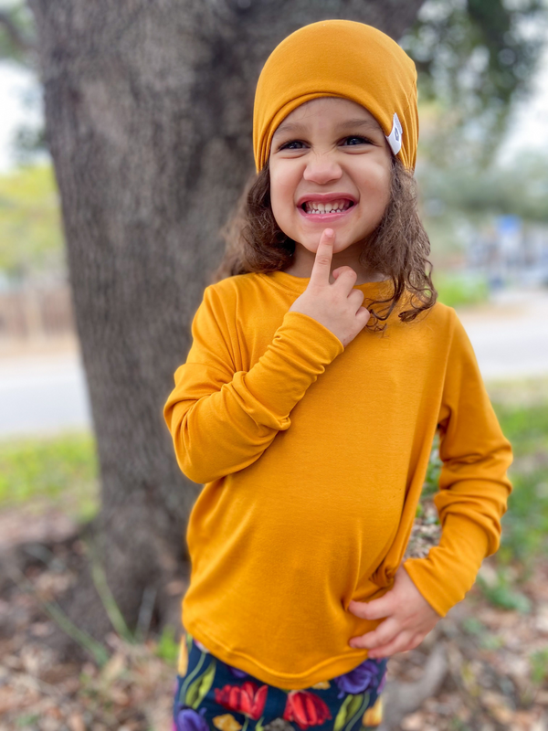 Bumblito Long Sleeve T-shirt ~ Honey Mustard Clothing Bumblito   