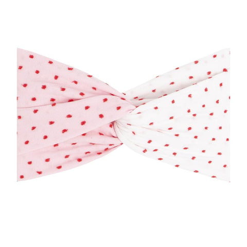 Baby Bling Bows | Twist ~ Shabby Red W Red Dot White W Red Dot Headband Baby Baby Bling Bows   