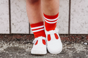 Little Stocking Co  | Midi Socks 3 Pack ~ Garden Striped Clothing Little Stocking Co   