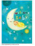 Peaceable Kingdom | Gift Enclosure (2⅜" x 3⅛" blank card) Gift Card Peaceable Kingdom Welcome Baby! Moon  