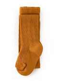 Little Stocking Co  | Cable Knit Tights ~ Mustard Clothing Little Stocking Co   