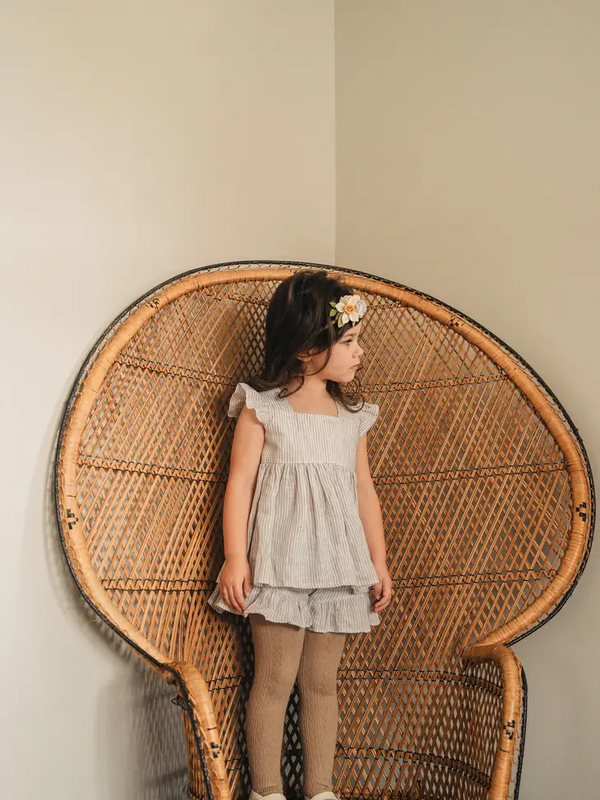 Little Stocking Co  | Cable Knit Tights ~ Oat Clothing Little Stocking Co   
