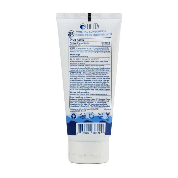 OLITA | Mineral Organic Sunscreen Tube SPF 30 SkinCare Olita   