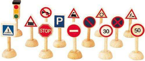 PlanToys | Plan City Set Of Traffic Signs & Lights Toys PlanToys   