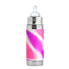 Pura Kiki 9oz Insulated Baby Bottle with Sleeve Feeding Pura Pink Swirl  