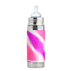 Pura Kiki 9oz Insulated Baby Bottle with Sleeve Feeding Pura Pink Swirl  