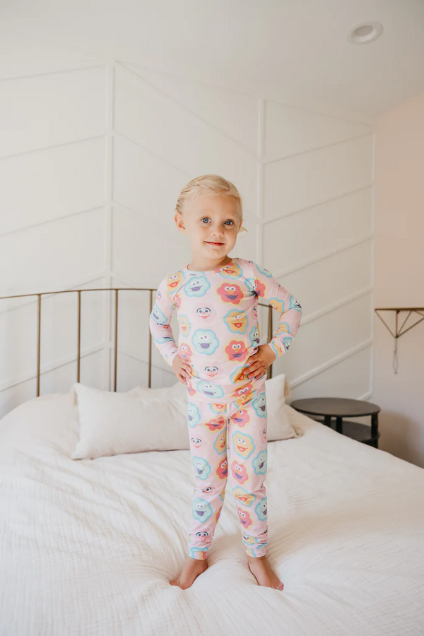 Copper Pearl x Sesame Street | 2 Piece Long Sleeve Pajama Set ~ Abby & Pals Clothing Copper Pearl   