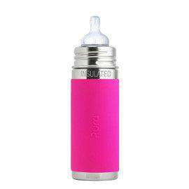 Pura Kiki 9oz Insulated Baby Bottle with Sleeve Feeding Pura Pink  