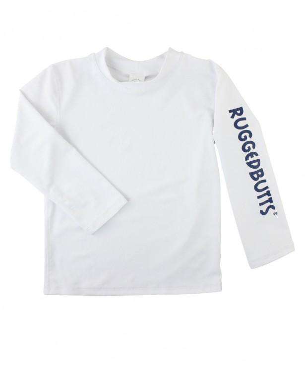 RuggedButts | Long Sleeve Rash Guard ~ White Logo | Mom's Milk Boutique