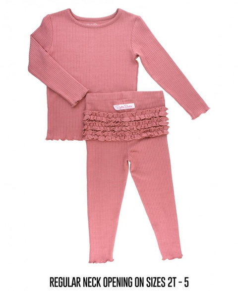 2pc Long Sleeve Pajama Set - Rad 2T | Copper Pearl