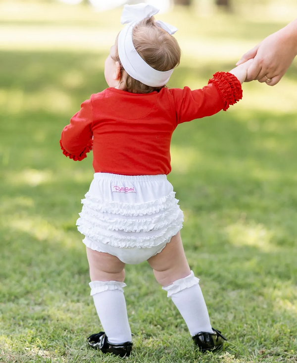 Ruffle Butts | Knit RuffleButt ~ White Clothing RuffleButts   