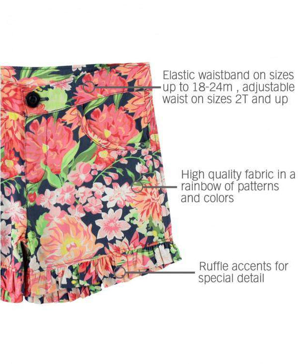 RuffleButts | Ruffle Shorts ~ Sunset Garden Clothing RuffleButts   