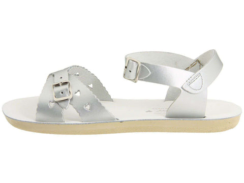 Sun-San Sweetheart Sandals | Silver (children's) Shoes Salt Water Sandals by Hoy Shoes   