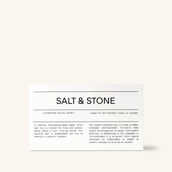Salt & Stone | Cleansing Facial Wipes - 20 Pack  Salt & Stone   