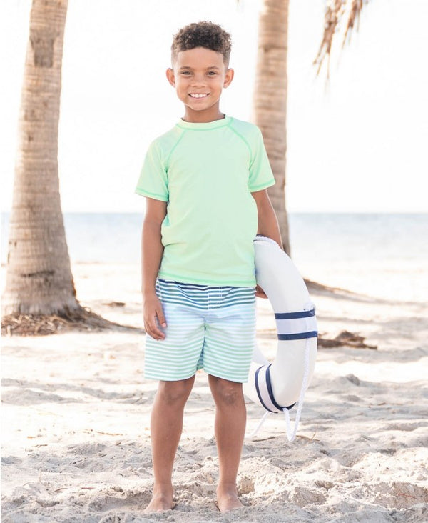 RuggedButts Saltwater Short Sleeve Rash Guard - 12-18M