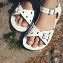 Sun-San Sweetheart Sandals | White (children's) Shoes Salt Water Sandals by Hoy Shoes   