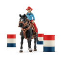 Schleich | Farm World ~ Barrel Racing w/ Cowgirl Toys Schleich   