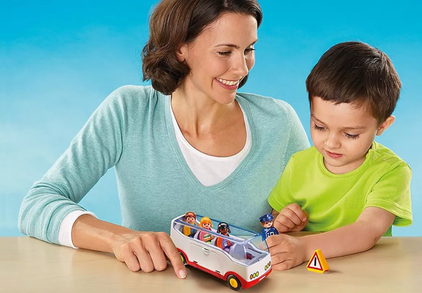 playmobil 1.2.3 Airport Shuttle Bus Toys playmobil   