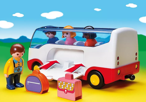 playmobil 1.2.3 Airport Shuttle Bus Toys playmobil   