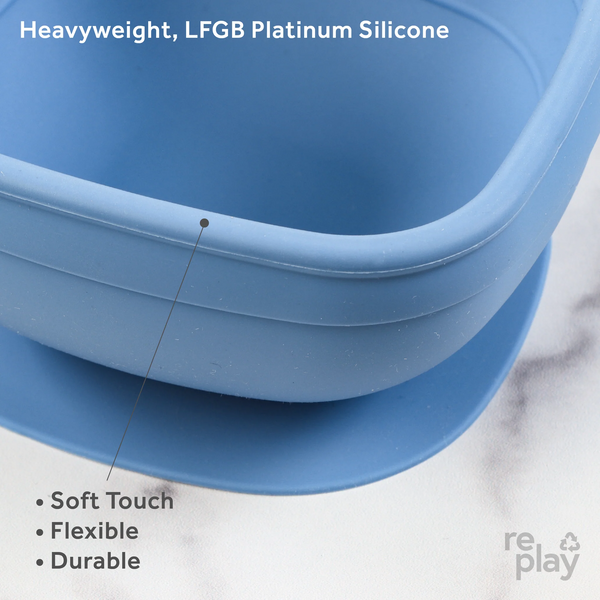 Re-Play | NEW Denim Silicone Tableware Feeding Re-Play   