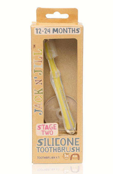 Jack N' Jill Silicone Toothbrush ~ Stage Two Skin Care Jack N' Jill Natural Toothpaste   