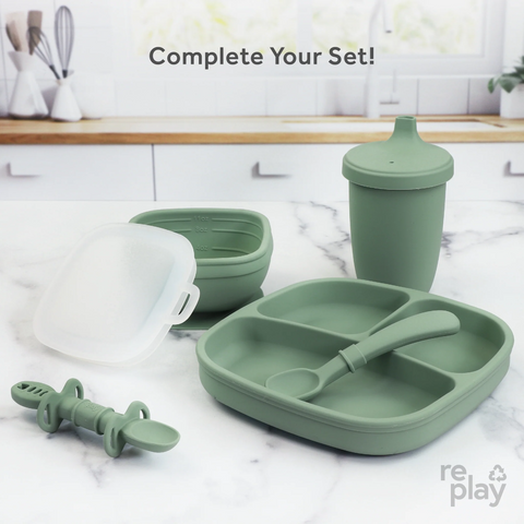 Re-Play | NEW Sage Silicone Tableware Feeding Re-Play   