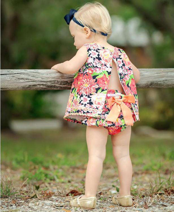 RuffleButts | Swing Top ~ Sunset Garden Clothing RuffleButts   