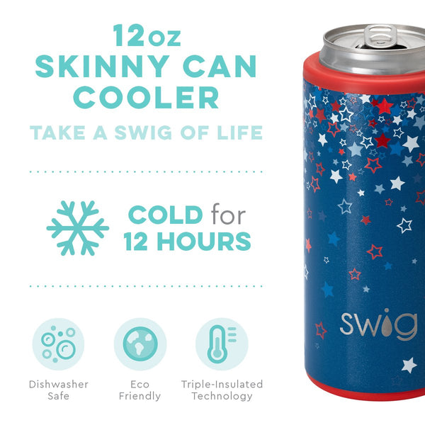 Swig Skinny Can Cooler 12 oz Hayride