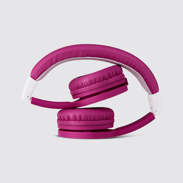 Tonies purple headphones folded up