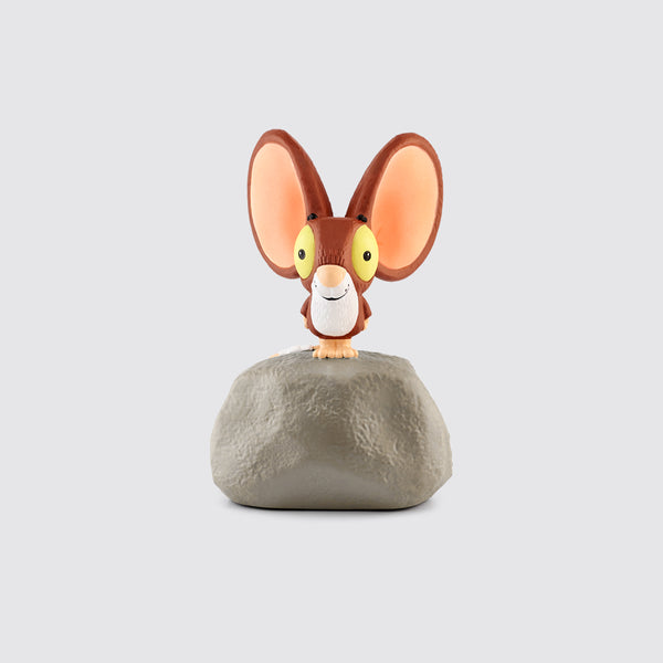 Tonies - A brown mouse with large years on a rock.