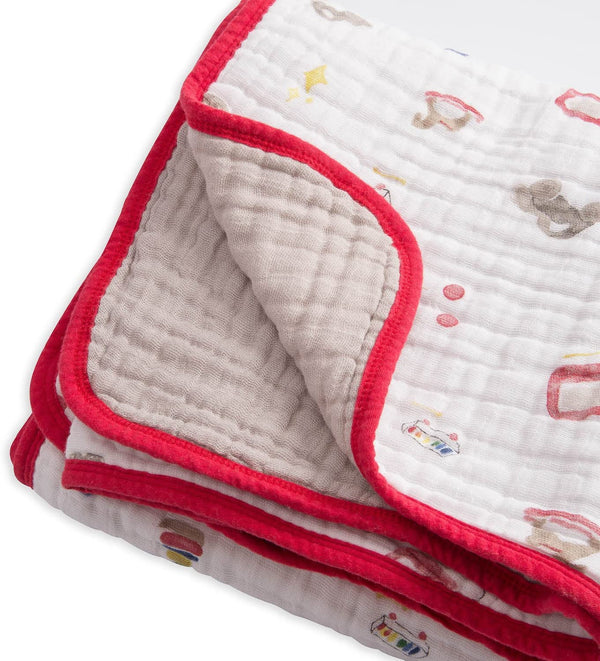 Little Unicorn + The Boss Baby | Cotton Muslin Quilt ~ Toy Box Bedding Little Unicorn   