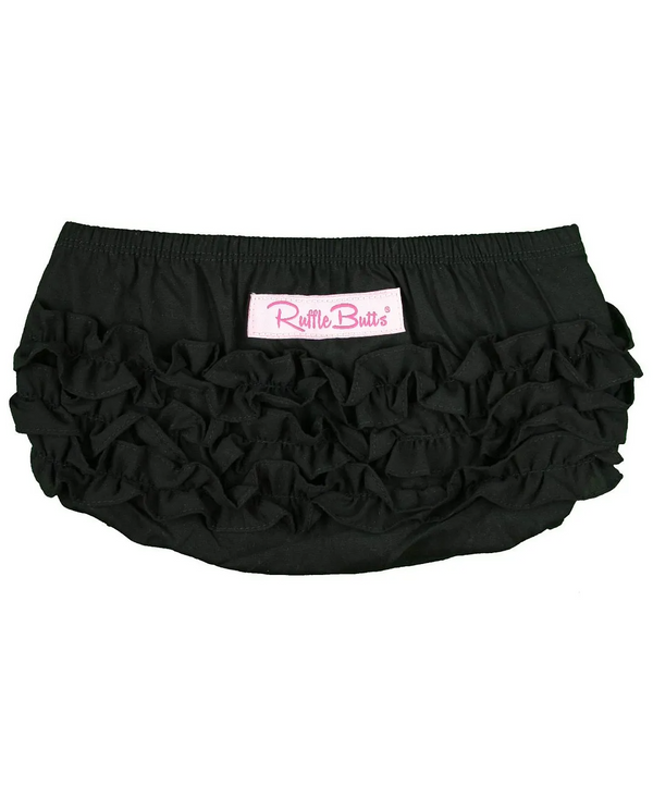 Ruffle Butts | Woven RuffleButt ~ Black Clothing RuffleButts   