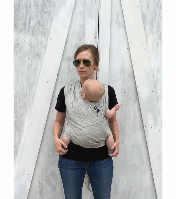 XOXO Buckle Wrap Baby Carrier | Repreve Collection ~ Grayscale BabyCarriers XOXO Baby Carrier   