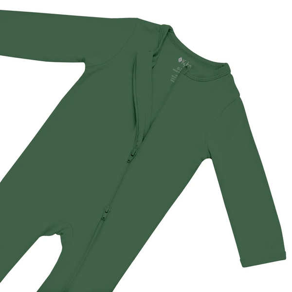 Kyte Baby - Zippered Long Sleeve Romper In Hunter Clothing Kyte Baby Clothing   